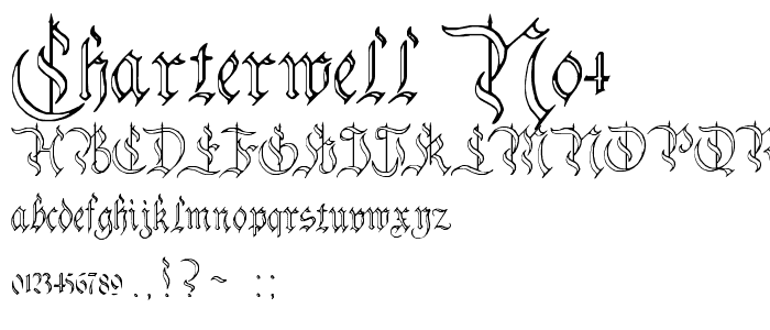 Charterwell No4 font
